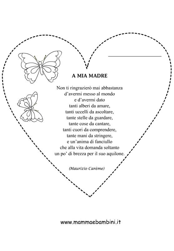 Poesia A mia madre