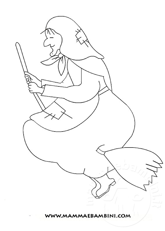 old befana coloring pages - photo #2