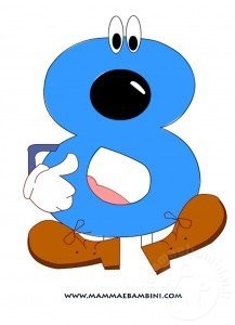 I numeri: l 8 in alfabetiere e numeri 