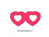 maschera cuori C