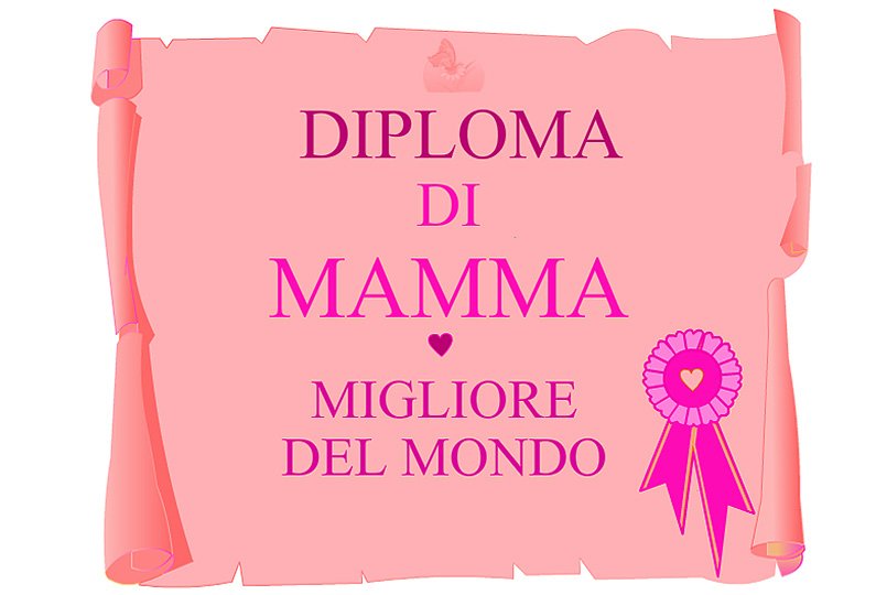 attestato mamma