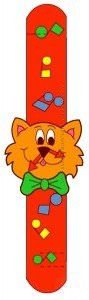 orologio_GATTO Creare un orologio da polso in lavoretti e addobbi feste per bambini