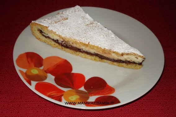 torta ricotta e nutella fetta