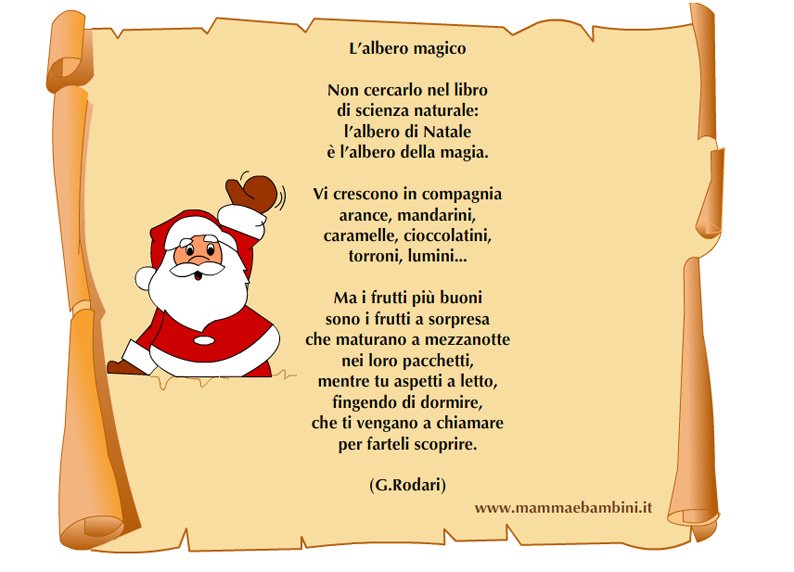 Poesia sul Natale ?L?albero magico?