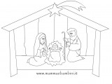 presepe da colorare