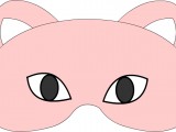maschera gatta rosa