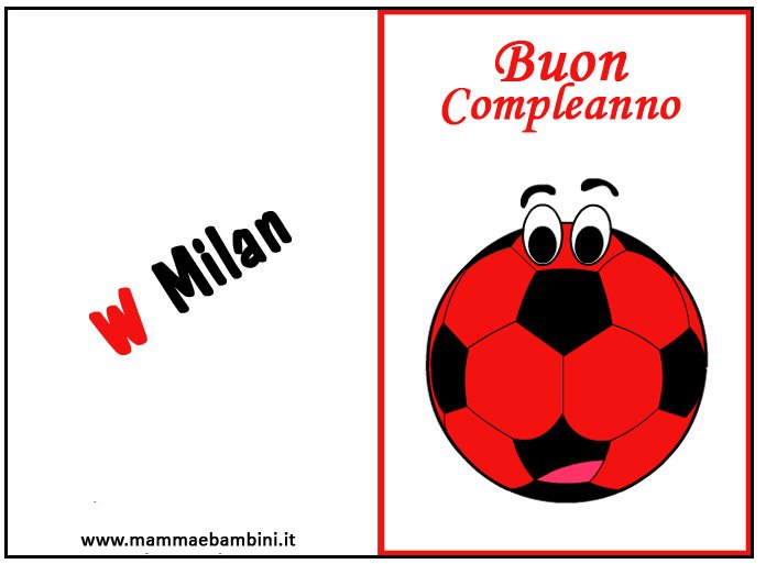 biglietto Milan compleanno