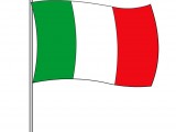 bandiera italiana colorata