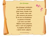poesia san giuseppe su pergamena