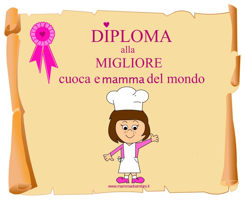 diploma mamma cuoca