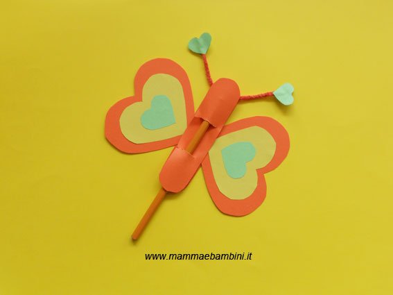 Lavoretti per bambini: farfalla con carta n.2 – mamma e bambini Lavoretti per maschietti