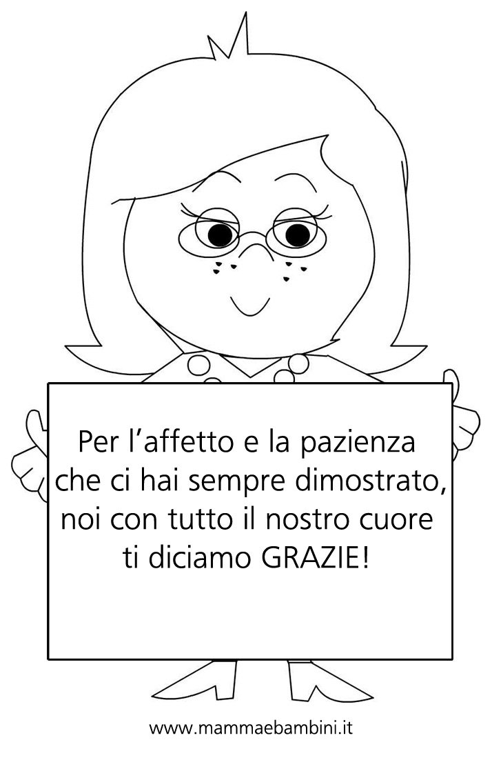 Targa Per La Maestra Con Dedica Mamma E Bambini