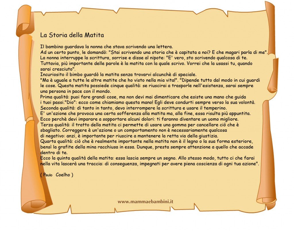 La storia della matita di Paulo Coelho 1 la storia della matita1
