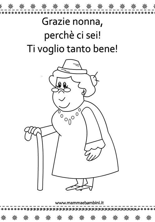 Disegni Da Colorare Festa Dei Nonni Matitecolorate