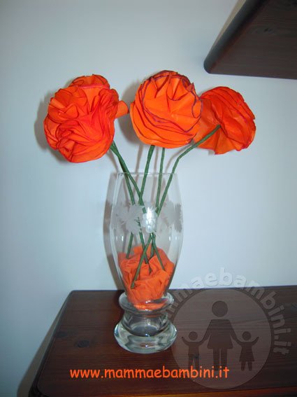 fiore-carta-velina-10 Tutorial per creare fiori di carta velina