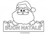 babbo-natale da colorare