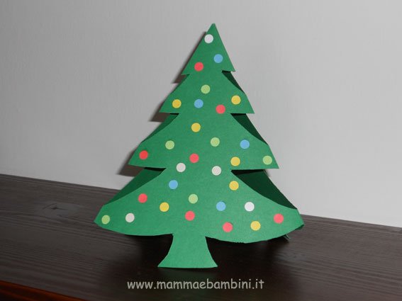 Albero Di Natale Con Carta Per Lavoretti Di Natale Mamma E Bambini