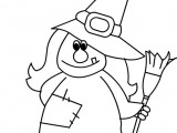 disegno befana da colorare