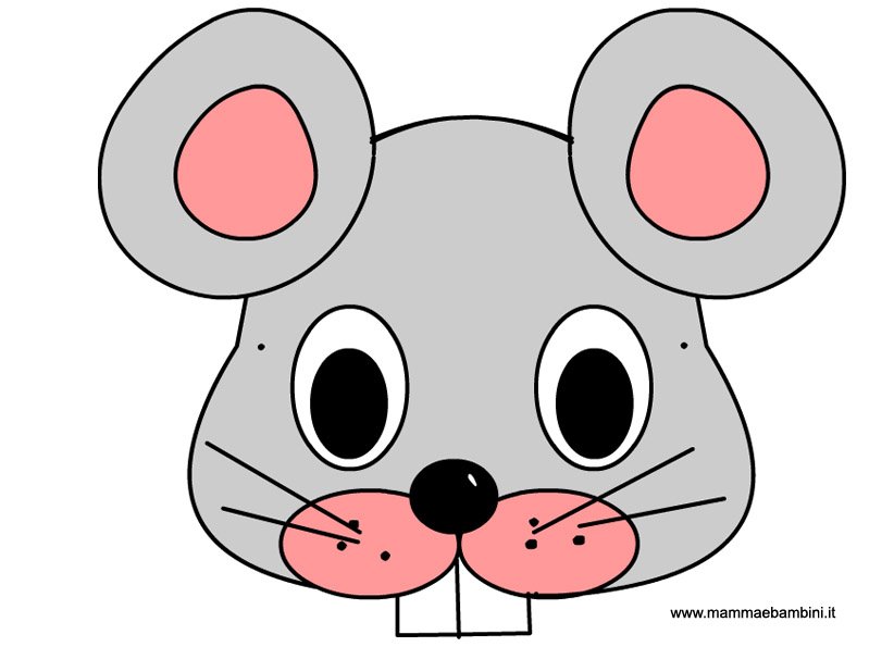 Maschere Di Carnevale Animali Da Colorare