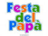 scritta da stampare festa del papà