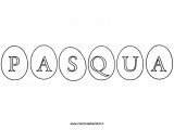 disegno scritta pasqua