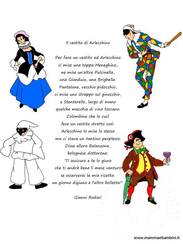 poesia carnevale