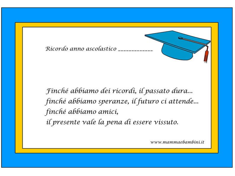 Ricordo anno scolastico da stampare 1 ricordo-anno-scolastico2