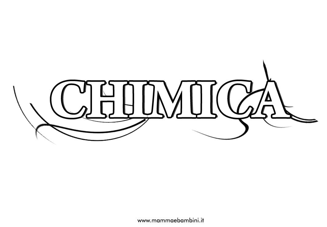 Copertina per la materia di chimica da stampare 1 copertina-chimica