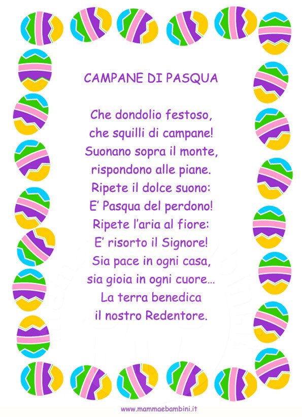Poesia Campane di Pasqua in cornice 1 campane-di-Pasqua