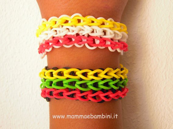 Video braccialetto triplo con elastici 3 bracciale-triplo-07