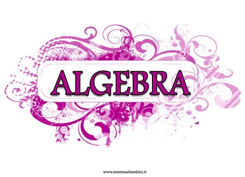 copertina algebra medie