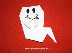 Video fantasmino per Halloween con l'origami 1 fantasmino