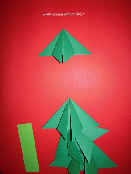 Come fare albero di carta per Natale- Lavoretti 12 albero-4p-12