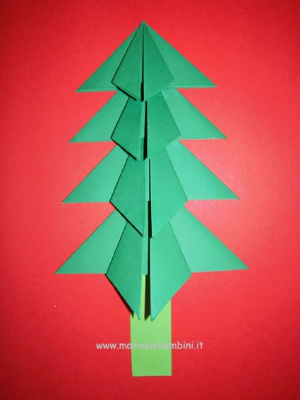Come fare albero di carta per Natale- Lavoretti 13 albero-4p-14