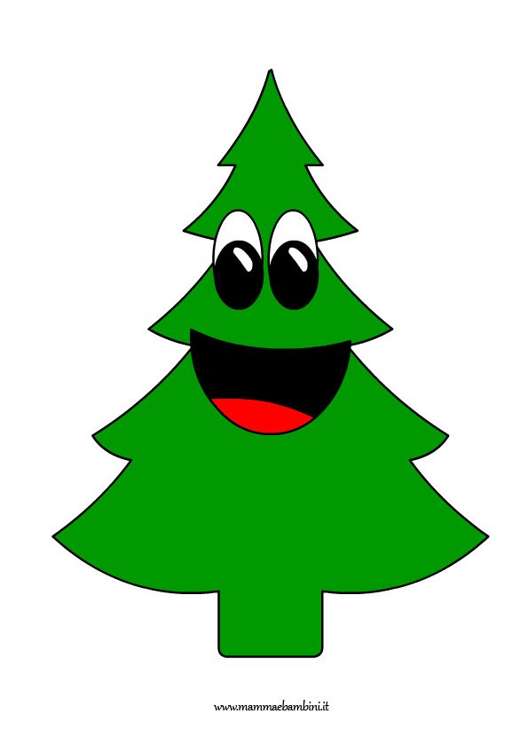 Disegni per Natale da stampare 1 albero-natale