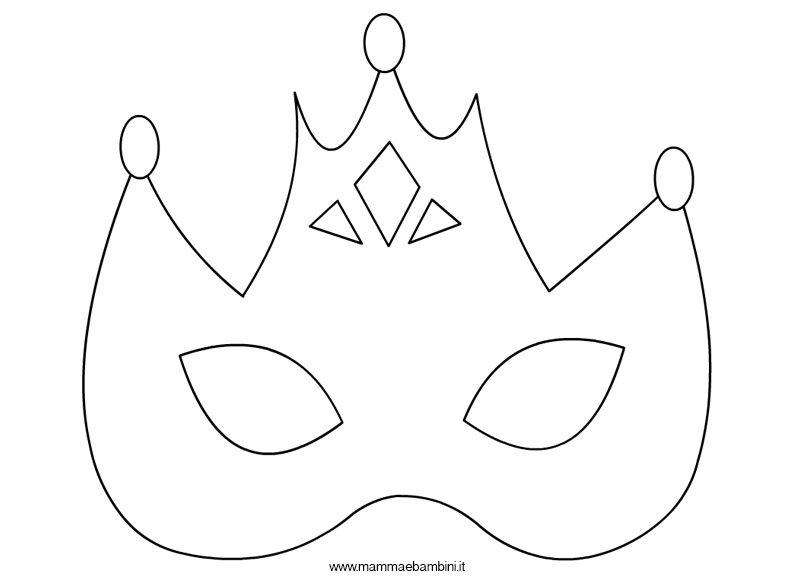 Maschere Di Carnevale Maschili Da Colorare