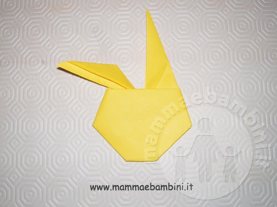 Coniglio con la tecnica origami 12 origami-coniglio-09