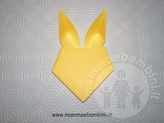 Coniglio con la tecnica origami 14 origami-coniglio-11