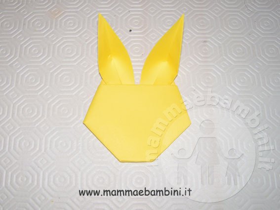 Coniglio con la tecnica origami 15 origami-coniglio-12
