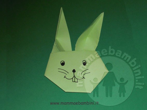 Coniglio con la tecnica origami 2 origami-coniglio-15