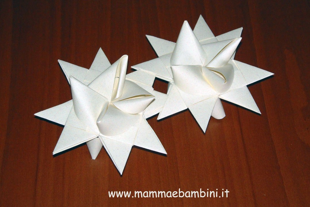Corona natalizia con stelle di carta 4 corona-german-star-05