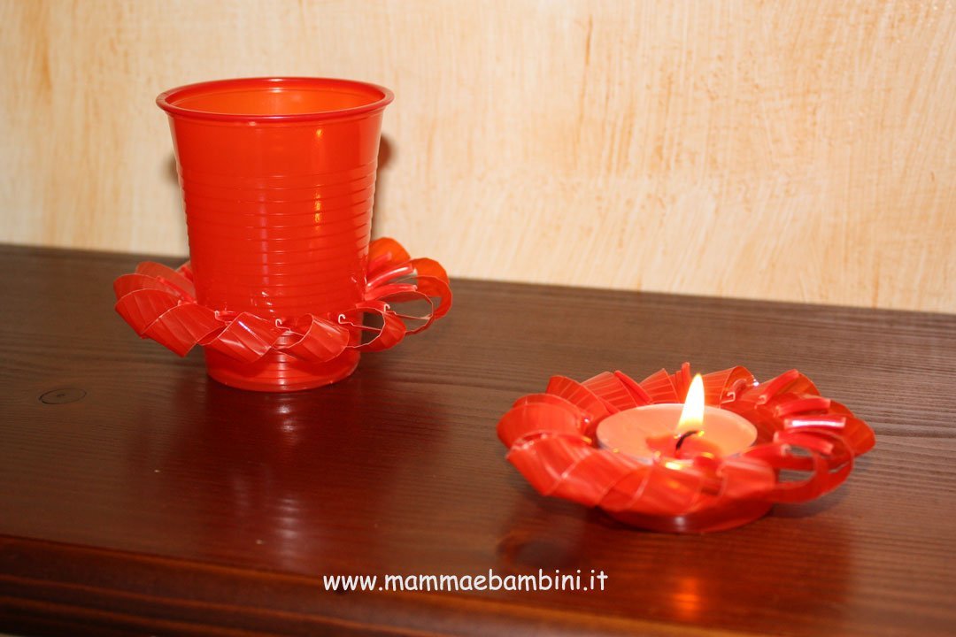 Video lavoretti con bicchieri di plastica 4 porta-candela-04