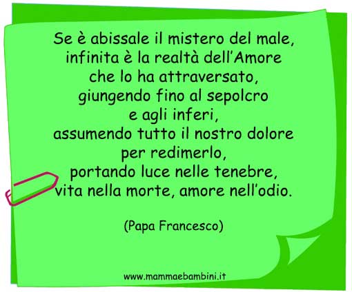 Frase Papa Francesco sull'Amore