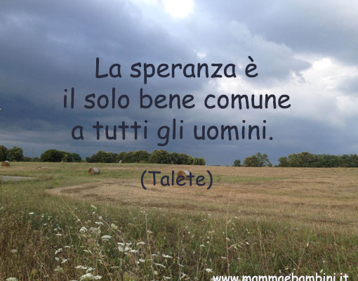 frasi sulla speranza - Mamma e Bambini
