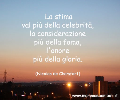 Frase sulla stima