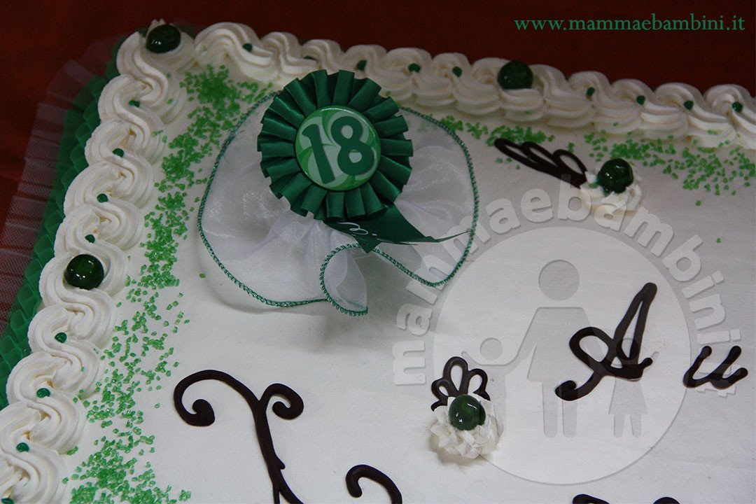 Torta compleanno 18 anni con panna 8 Torta compleanno 18 anni alla panna 08