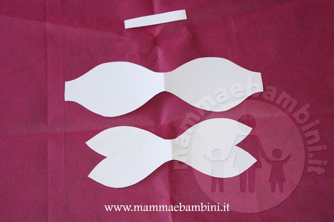 Come ottenere sagoma per fiocco 3D 11 fiocco di carta arancione 08