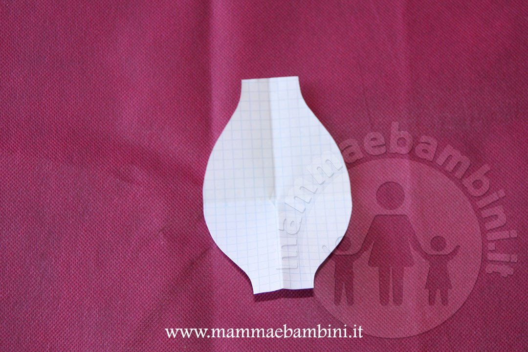 Come ottenere sagoma per fiocco 3D 6 fiocco di carta giallo 04