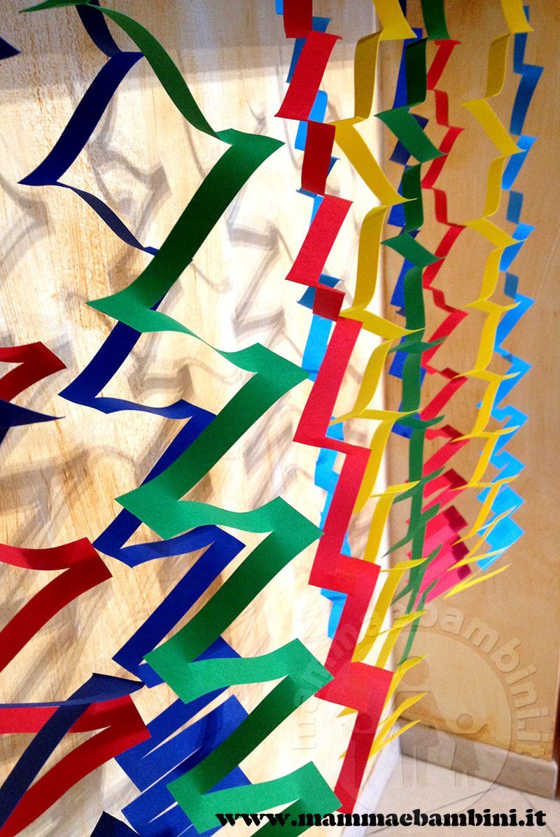Addobbi di carta zig zag fai da te 4 festoni zig zag fai da te