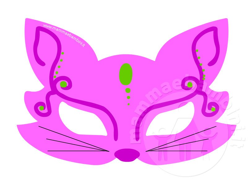 maschera carnevale gatto